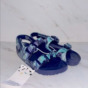 Harper canyon sage Kids Navy and Teal Sandals sz 9